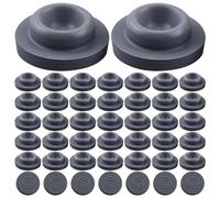 Coperini di gomma, porte di iniezione auto-guarigione da 100 pezzi, fermate in gomma rivestite di film da 20 mm, forniture per la coltivazione dei funghi per valtalità di vetro e barattoli di coltura