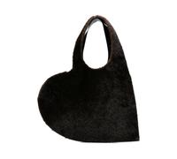 Coperni - Borsa a mano in pelliccia marrone a forma di cuore - - Bags - Donna - Marrone - ONE SIZE