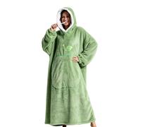 Coperta A Cappuccio Pullover Oversize in Morbido Pile Caldo con Tasca | Coperta Indossabile con Cappuccio Per Campeggio, Passeggiate Col Cane, Riunioni Di Famiglia, Guardare La TV E Pisolini