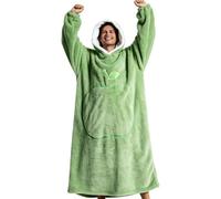 Coperta A Cappuccio Pullover Oversize in Morbido Pile Caldo con Tasca | Coperta Invernale Indossabile A Cappuccio Per Campeggio, Passeggiate Col Cane, Riunioni Di Famiglia, Guardare La TV E Pisoli