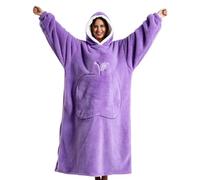 Coperta A Cappuccio Pullover Oversize In Pile Caldo Dotato Di Tasca | Coperta Indossabile Unisex Per Campeggio, Passeggiate Col Cane, Riunioni Di Famiglia, Guardare La TV E Pisolini