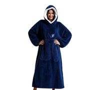 Coperta A Cappuccio Pullover Oversize In Pile Caldo Dotato Di Tasca | Coperta Invernale Indossabile A Cappuccio Per Campeggio, Passeggiate Col Cane, Riunioni Di Famiglia, Guardare La TV E