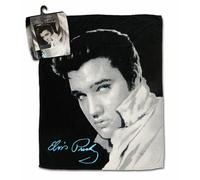 Coperta A Filo Con Ritratto In Bianco E Nero Di Elvis Presley, 50" X 60"