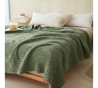 Coperta A Nido d'Ape in 100% Cotone, Coperte Rinfrescanti per Chi Dorme al Caldo - Coperta Leggera, Morbida, Traspirante, Lavata per L'Estate, Sottile E Fredda., B, 150x200cm