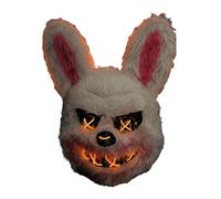 Coperta Animale Glow - Maschera Di Coniglio Halloween Regolabile Per Adulti | Fun Farty Cosplay Face Cover, Accessorio Di Costumi Glow Per Festival, Masquerade, Vestire, Eventi