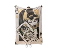 Coperta Anime Hazbin Hotel 3D stampata coperta divano coperta autunno inverno calda flanella coperta casa biancheria da letto prodotti 120 x 150 cm, Tipo 1, 120*150cm, Anime