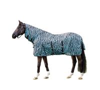 Coperta antimosche con collo non staccabile modello Zebra Aqua Hkm Sports Equipm