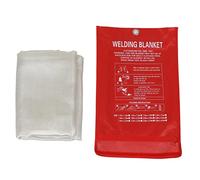 Coperta Antincendio, Coperte di Emergenza Ad Alta Temperatura Resistenti Al Fuoco Piegate Solide Stabili in Fibra di Vetro, Comode per la Fuga Coperta Antincendio di Emergenza con Borsa, per la Casa