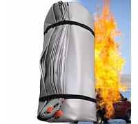 Coperta antincendio per Auto a Doppia Faccia - Resistente alle Alte Temperature, Strumento di Sicurezza di Emergenza, Adatto per incendi in Auto, Campeggio e Protezione Domestica.