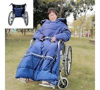 , coperta antivento invernale in pile foderata per tutto il corpo, per il riscaldamento della parte inferiore del corpo per i pazienti anziani, accessorio della sedia a rotelle(B,120x150cm)
