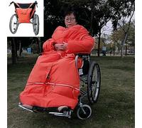 , coperta antivento invernale in pile foderata per tutto il corpo, per il riscaldamento della parte inferiore del corpo per i pazienti anziani, accessorio della sedia a rotelle(D,150x200cm)
