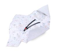 Coperta avvolgente per ovetto e passeggino - morbida copertina Minky neonato bifacciale con cappuccio - utilizzabile primavera-autunno in viaggio e a casa 90×90 cm Gufo Grigio Chiaro Oeko-Tex