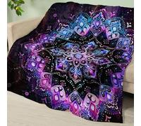 Coperta Blu Cielo Viola Coperta Letto Matrimoniale Flanella Copriletto Matrimoniale Lavabile Plaid Morbida Quattro Stagioni Blanket Durevole Plaid Divano 180x220cm