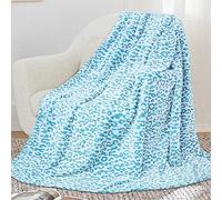 Coperta blu leggera in pile blu cielo coperta morbida per bambini ragazze ragazzi donne uomini regali di compleanno decorazione roba 127 x 152,4 cm
