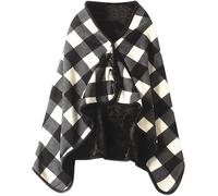 Coperta Calda For Sedia A Rotelle, Sciarpa A Scialle Scozzese, Scialle For Spalle, Coperta Multifunzione A Doppio Strato In Tartan Scozzese, Coprigambe E Scaldapiedi, Poncho A Mantella(B)