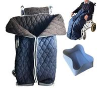 Coperta calda for tutto il corpo for sedia a rotelle addensata invernale, parte inferiore foderata in pile, antivento migliorata, perfetta for mantenere le gambe comode(Blue)