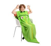 Coperta Calda Per Bambini Coccodrillo Morbida In Pile Sacco A Pelo Taglia Unica.