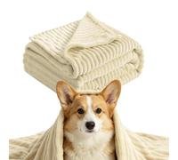 Coperta calmante per cani gialli, in velluto corallo, 70 x 100 cm, 150 g, morbida e confortevole, per divano, , cassa, confortevole, lavabile in lavatrice