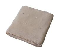 copertina in maglia, per lettino, misura cm 110x150 pois tortora