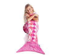 Coperta coda da sirena, soffice in pile la Sirenetta, plaid divano o sacco a pelo bambini taglia bimbi, Lunga200cm, idea per regalo donna, compleanno