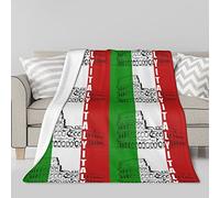 Coperta con bandiera italiana dell'italia romana Coperta termica in pile di agnello Coperta da letto per condizionatore d'aria a doppia faccia 50 "x40"