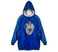 Coperta con cappuccio e tasca di Harry Potter, design con stemma della casa di Corvonero, in pile oversize indossabile con cappuccio e tasca, regali HP per donne, adulti e bambini
