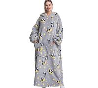 Coperta con cappuccio oversize con tasca gigante per donne e uomini, taglia unica, Panda, Taglia unica