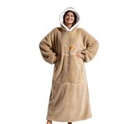 Coperta Con Cappuccio Oversize Pile Oversize Tipo Pullover Con Tasca | Coperta Invernale Indossabile A Cappuccio Per Campeggio, Passeggiate Col Cane, Riunioni Di Famiglia, Guardare La TV E