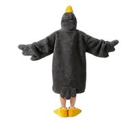 Coperta con cappuccio per adulti | Divertente e caldo pile corallo d'oca - Pigiama a forma di animale | per il freddo inverno a casa, camera da , feste, riunioni di sonno, cartoncino+
