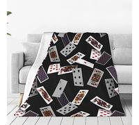 Coperta con carte da gioco che cade per ragazzi e ragazze Coperta super morbida per divano, divano, letto, campeggio, viaggio, seggiolino auto 60"X50"