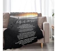 Coperta con impronte nella sabbia, regali cristiani, versi biblici, scrittura, coperta, comoda, in pile di flanella, calda, morbida, soffice, pelosa, per preghiera, adulti, donne, uomini, per letto