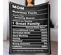 Coperta con informazioni nutrizionali per la mamma, lavabile, facile da pulire, per la figlia, da mamma, per il campeggio, per l'amante, il marito, la moglie, le donne e gli uomini, 180x200 cm
