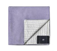 Coperta con messa a terra in fibra d'argento conduttiva, foglio di messa a terra per letto e divano, coperta antistatica con corda per recupero naturale di energia e sollievo dallo stress, (viola)