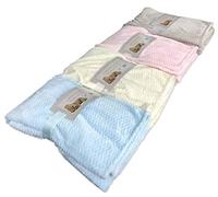 COPERTA COPERTINA IN PILE CM. 100X140 DA LETTINO BAMBINI - Azzurro