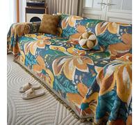 Coperta copridivano Boho, copridivanos in morbido tessuto misto per divano a 3 cuscini, copridivanos lavabile per mobili per cani e animali domestici B 180 * 150cm/70.87 * 59.06in