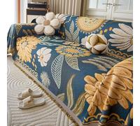 Coperta copridivano Boho, copridivanos in morbido tessuto misto per divano a 3 cuscini, copridivanos lavabile per mobili per cani e animali domestici C 180 * 130cm/70.87 * 51.18in