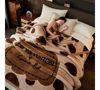 Coperta coreana king size, coperta in pile felpato, coperta invernale pesante e calda, a 2 strati, reversibile, morbida come la seta, spessa coperta in visone, per autunno e inverno