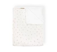 Coperta Culla 100x75 Jersey Print con Spugna Peluche Tulips Bamboom