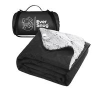 Coperta da campeggio impermeabile EverSnug Sherpa - Coperta da esterno in pile Sherpa extra spessa e calda per campeggio, picnic, spiagge, stadi,