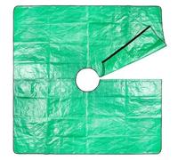 Coperta da collezione di foglie resistente all'acqua, per uso in giardino, con quattro bottoni a pressione angolari, materiale in polietilene progettato per raccogliere efficacemente foglie e rami