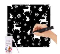 Coperta da colorare fai da te, decorazione natalizia lavabile, coperta lavabile per Natale, compleanno, eventi speciali, giochi al chiuso, bambini, adolescenti, adulti, amanti del mestiere, insegnanti