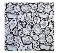 Coperta da colorare in pile Sherpa fai da te per bambini con 24 penne, per creatività e relax a casa (mucca)