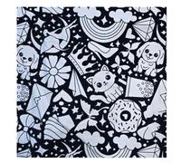 Coperta da colorare in pile Sherpa fai da te per bambini, viene fornita con 24 penne per attività creative e comode coccole nelle giornate fredde (felice)