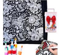 Coperta da dipingere su ordinazione: crea il tuo copriletto, coperte lavabili morbide e vellutate, dipingi coperte con pennarelli per adulti, creativo, personalizzato, accogliente