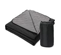 Coperta da Esterno, Coperta da Esterno Impermeabile Coperta Impermeabile Coperta Impermeabile Coperta da Viaggio per Esterno per Campeggio, Stadio, Escursionismo e Festival (BLACK)