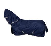 Coperta da esterno per cavallo impermeabile con copricollo completo Bucas Freedom Turnout 300g Bleu 105 cm