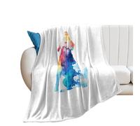 Coperta da Letto Beagle Dog Silhouette Colorful Ink Coperta per Divano Morbida Calda Copridivano, per Living Rooms, Office, Travel, 100x125cm