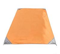 Coperta da picnic impermeabile a prova di sabbia, portatile, pieghevole, tappetino da spiaggia per campeggio, escursionismo, parco, viaggi, tappeto in poliestere per uso familiare (2 x 1,5 m arancione