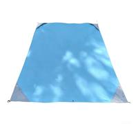 Coperta da picnic impermeabile a prova di sabbia, portatile, pieghevole, tappetino da spiaggia per campeggio, escursionismo, parco, viaggi, tappeto in poliestere per uso familiare (1 x 1,4 m blu