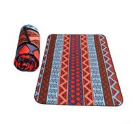 Coperta da picnic impermeabile oversize, tappetino spesso resistente alla sabbia, con maniglia per il trasporto, per famiglia, spiaggia, campeggio, 200 x 200 cm (arancione)
